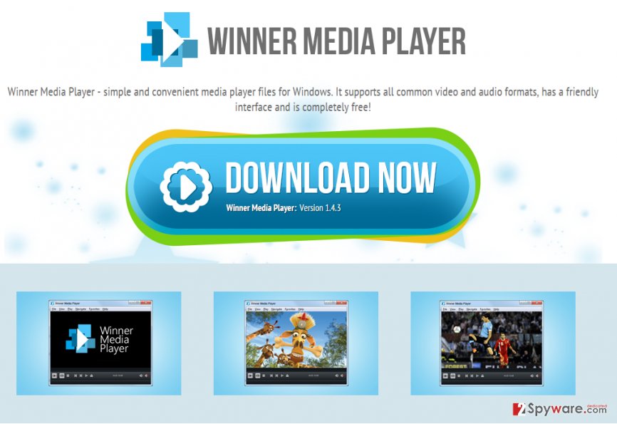 Winner Media Player virus snapshot Winner Media Player virus snapshot