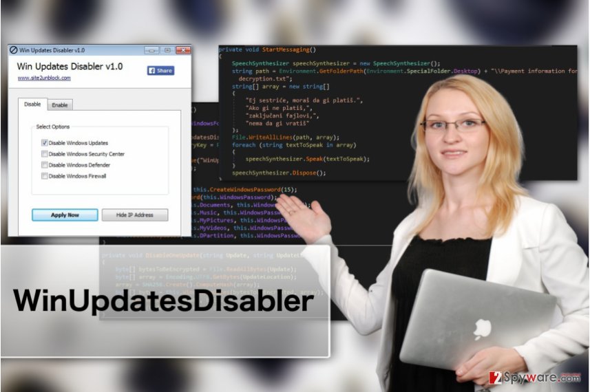 Image of WinUpdatesDisabler virus