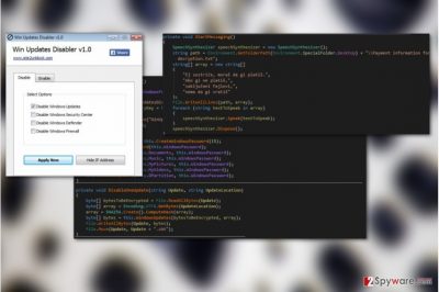 WinUpdatesDisabler virus
