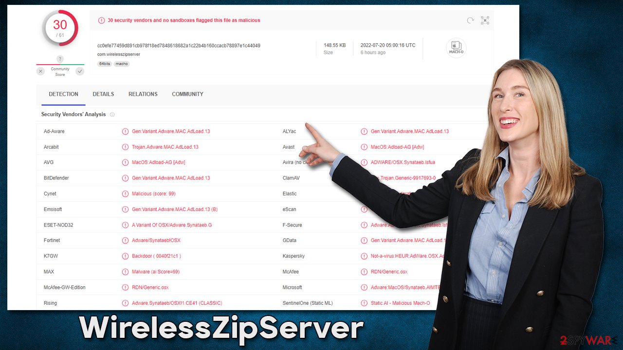 WirelessZipServer virus