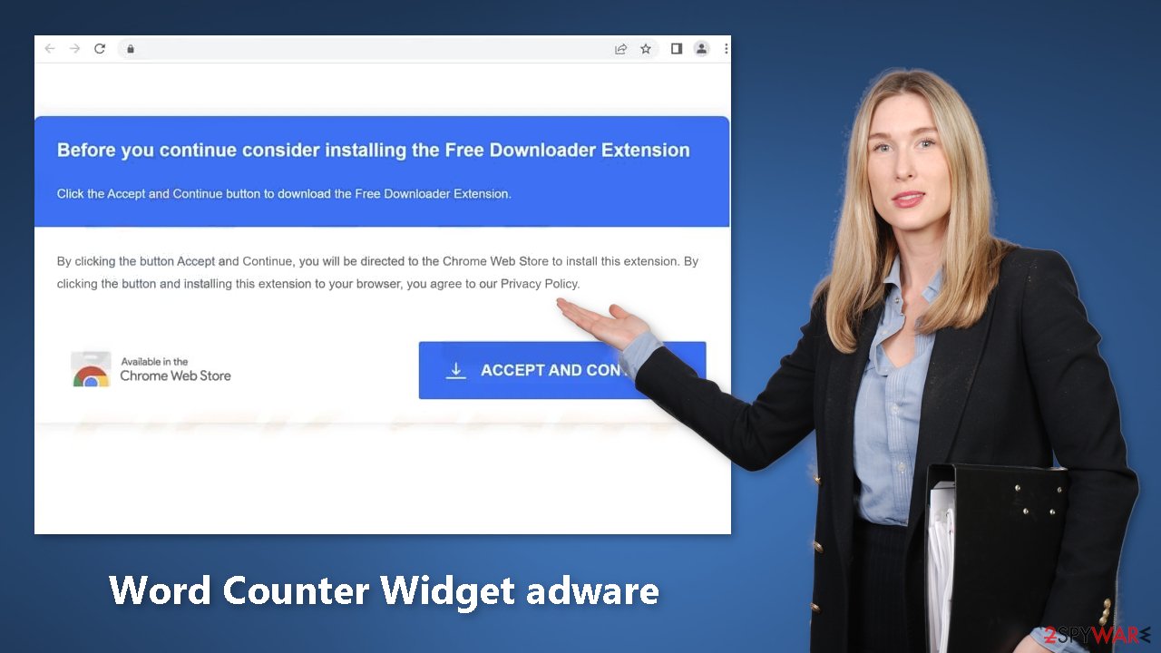 Word Counter Widget adware