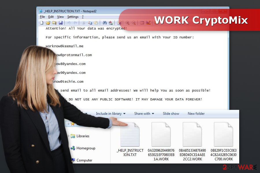 Image of WORK ransomware 