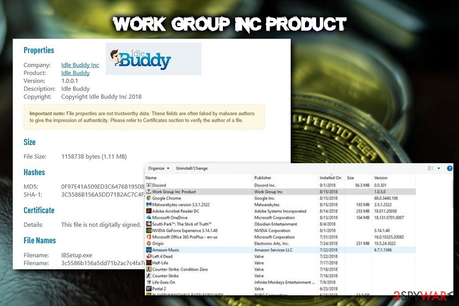 Work Group Inc Product list