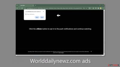 Worlddailynewz.com ads