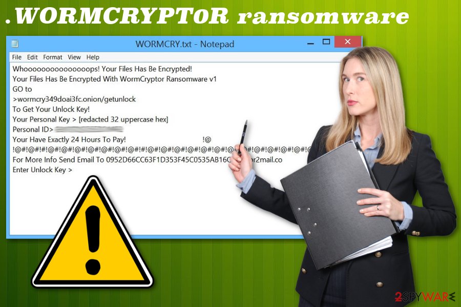 .WORMCRYPT0R file extension virus