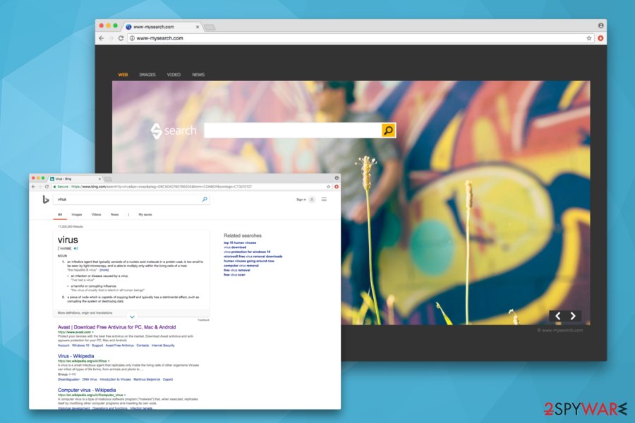 www-mysearch.com browser hijacker