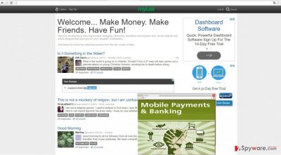 The picture showing www3.mylot.com ads