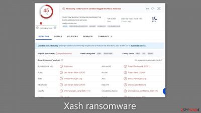 Xash ransomware