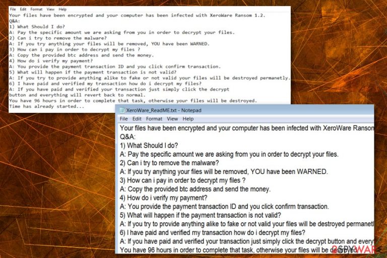 XeroWare ransomware virus
