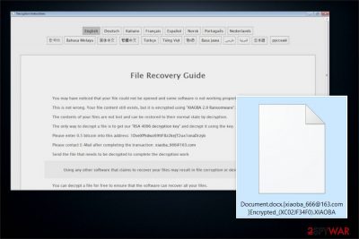 XIAOBA 2.0 Ransomware image