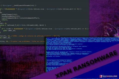 The picture dsiplaying Xpan programming code samples