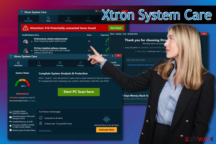 Xtron System Care hoax