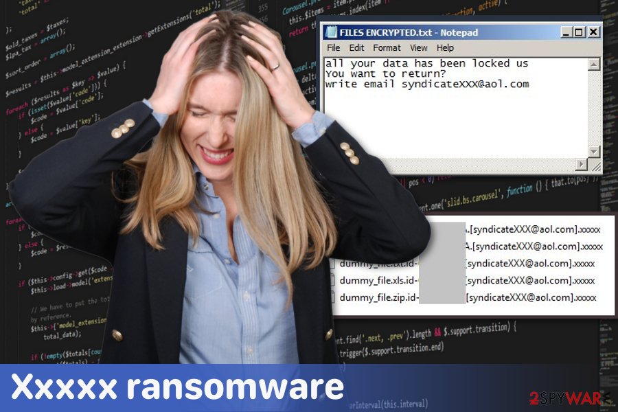 Xxxxx ransomware virus