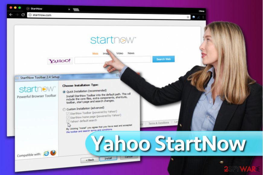 Yahoo StartNow Search Toolbar