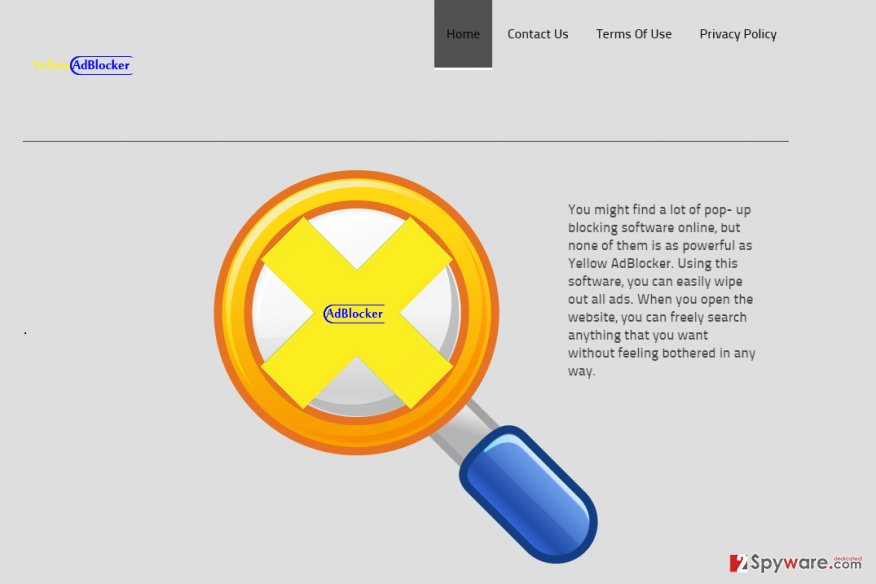 Yellow Adblocker snapshot Yellow Adblocker snapshot
