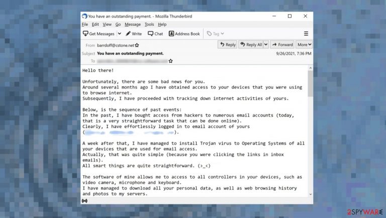 Unfortunately, there are some bad news for you email