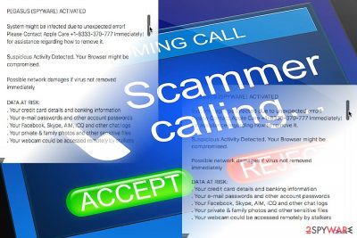 “Your Apple Device Has a Virus" scam samples