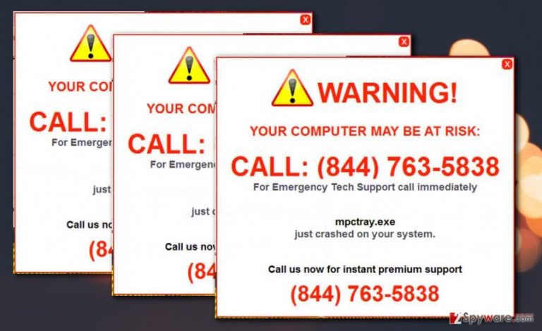 Picture of Your Computer May Be At Risk pop-up ads
