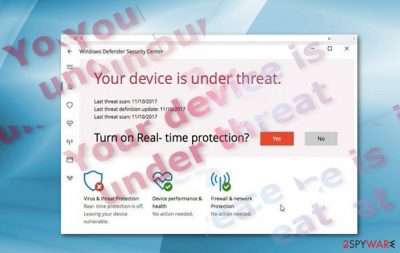 “Your Device Is Under Threat” sample 