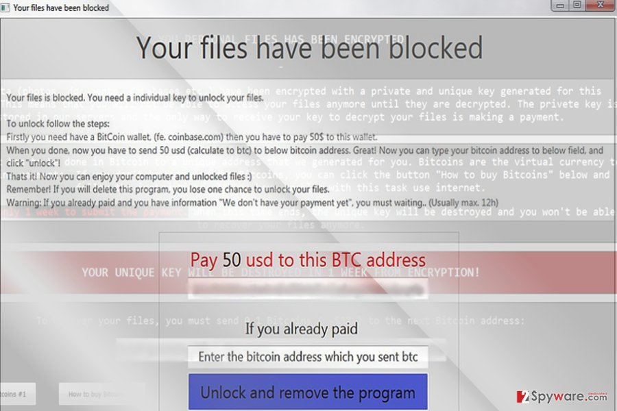 Remove “Your Files Have Been Blocked” ransomware / virus 2021 update