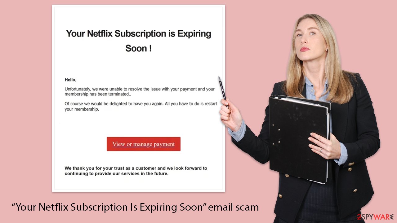 Your Netflix Subscription Is Expiring Soon email scam
