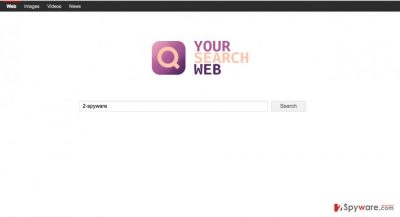 A screenshot of the Your Search Web search engine