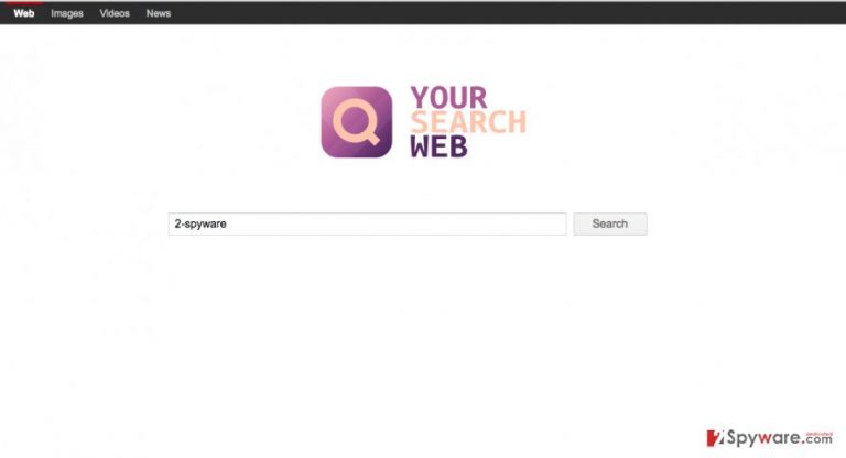 A screenshot of the Your Search Web search engine