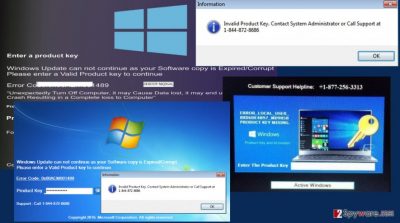Your Windows Licence has Expired virus image
