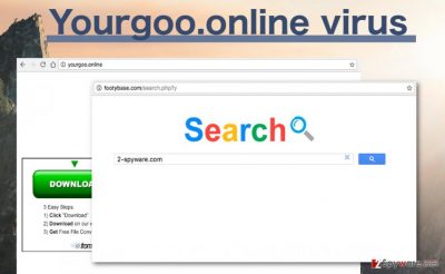 Picture of the Yourgoo.online hijacker