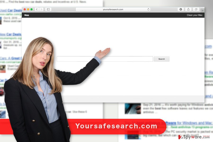 The image of Yoursafesearch.com virus