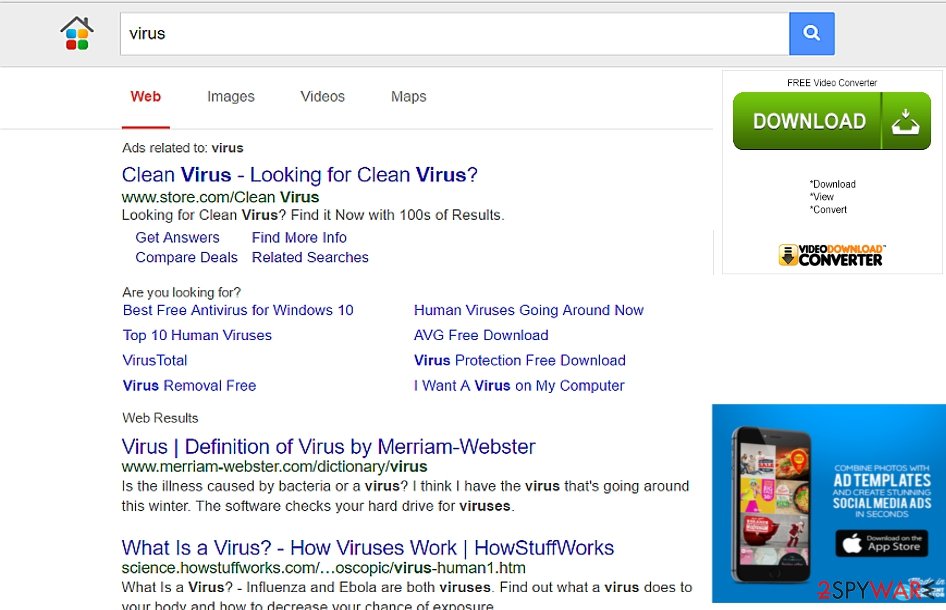 The example of MyYourSearch.Me The example of MyYourSearch.Me