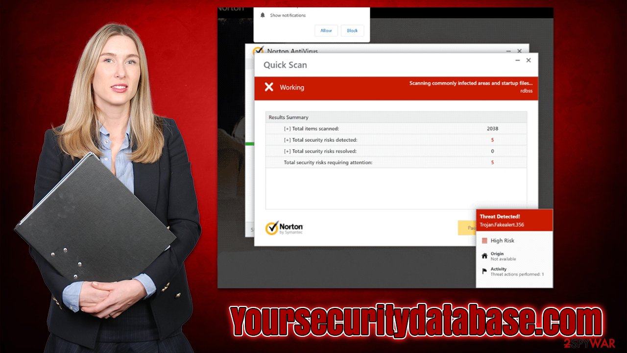 Yoursecuritydatabase.com virus