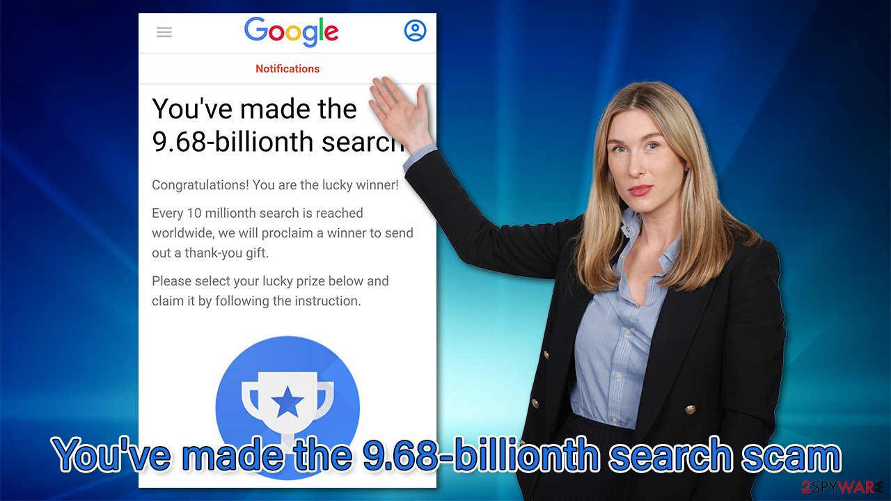 You've made the 9.68-billionth search scam virus