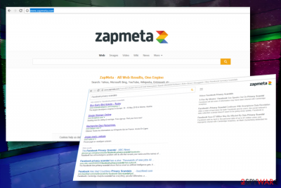 ZapMeta.com redirect virus example