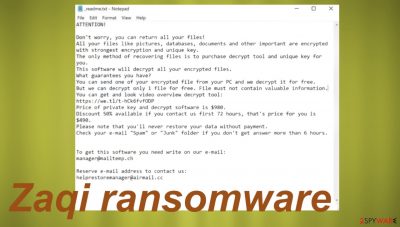 Zaqi ransomware