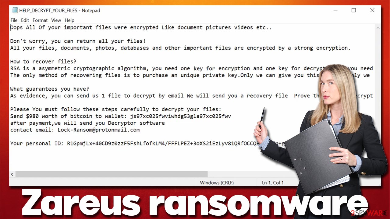 Zareus ransomware