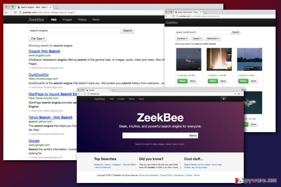 The image of ZeekBee.com virus The image of ZeekBee.com virus