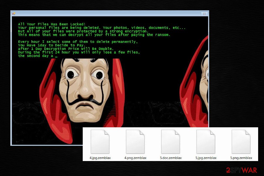 Zemblax Jigsaw ransomware variant