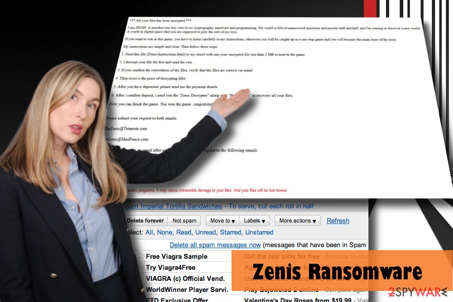 Zenis virus affected PC: example