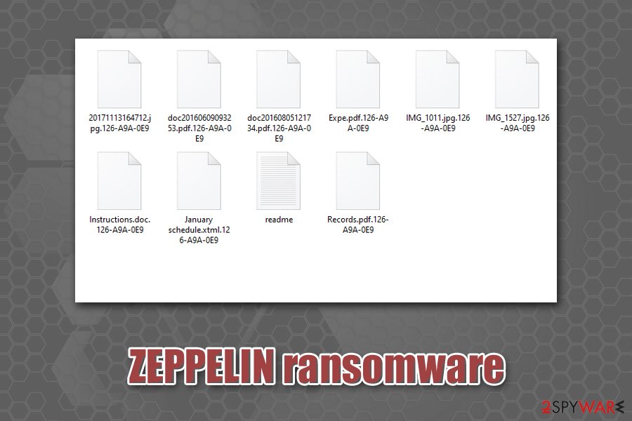 ZEPPELIN ransomware encrypted files
