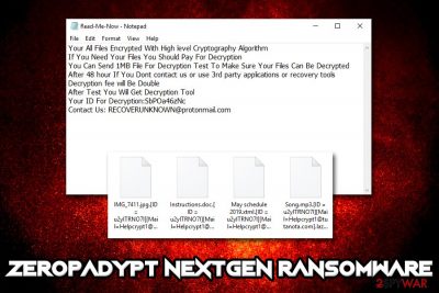 Zeropadypt NextGen ransomware