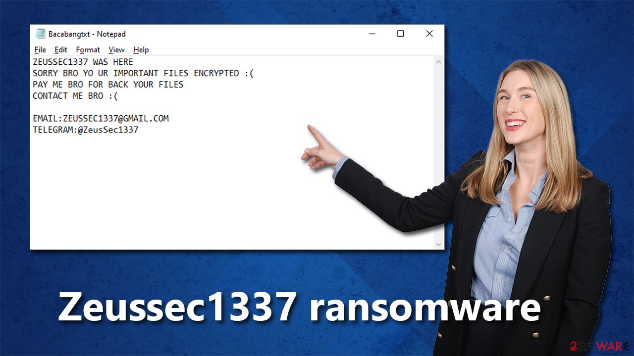 Zeussec1337 ransomware virus