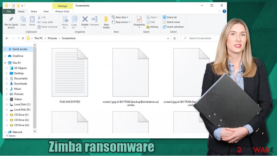 Zimba ransomware virus