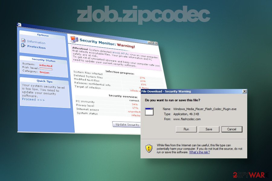  zlob.zipcodec eltávolítása