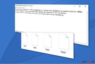 The image of Zlocker ransomware ransom note