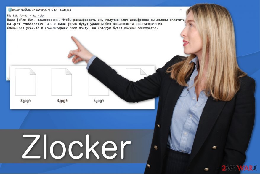 Zlocker ransomware illustration