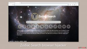 Zodiac Search browser hijacker
