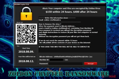 Zoldon Crypter ransomware