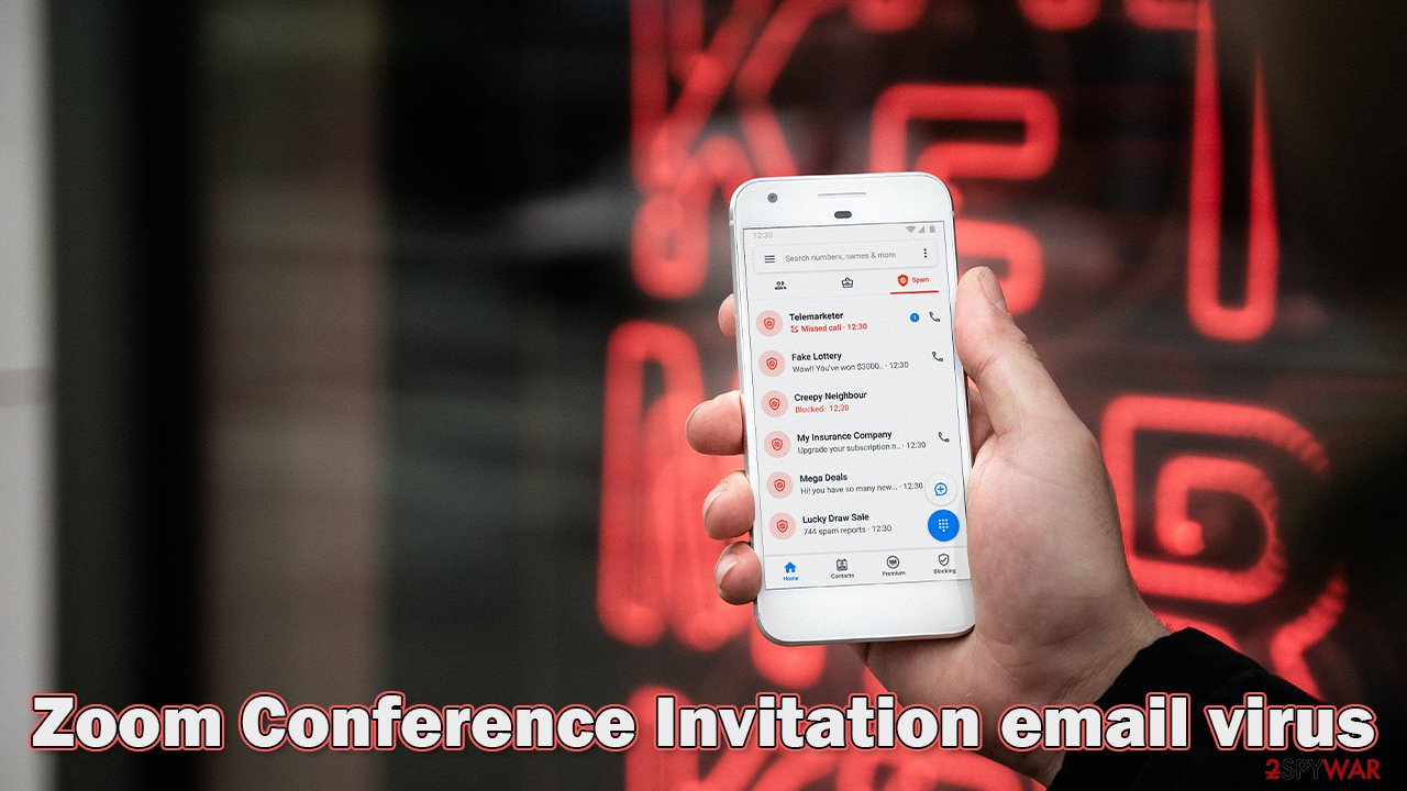 Zoom Conference Invitation email scam