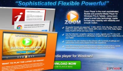 Zoom Player virus exhibits annoying advertisements
